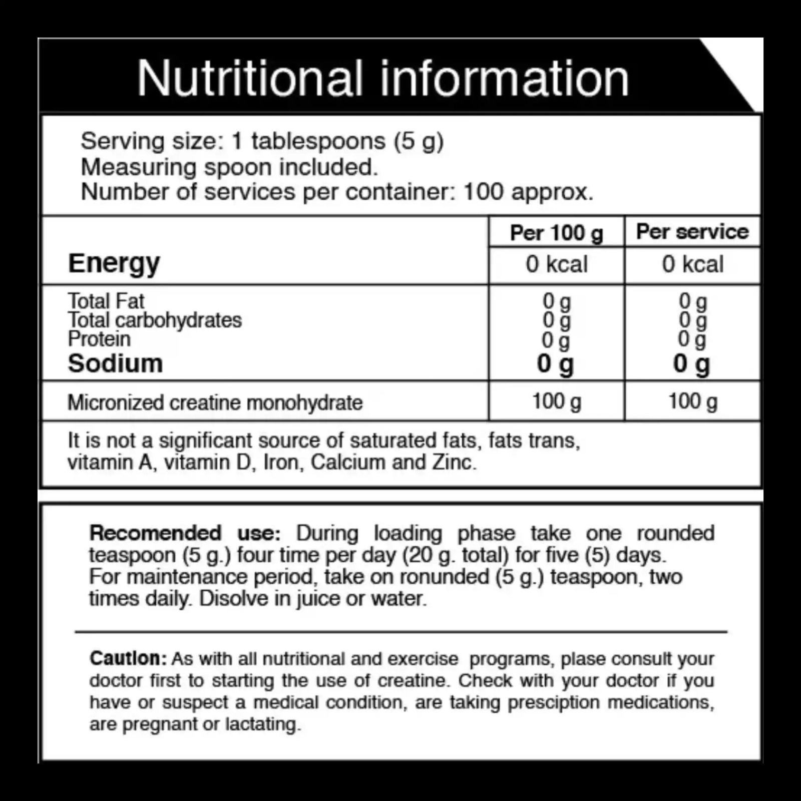 Información nutricional